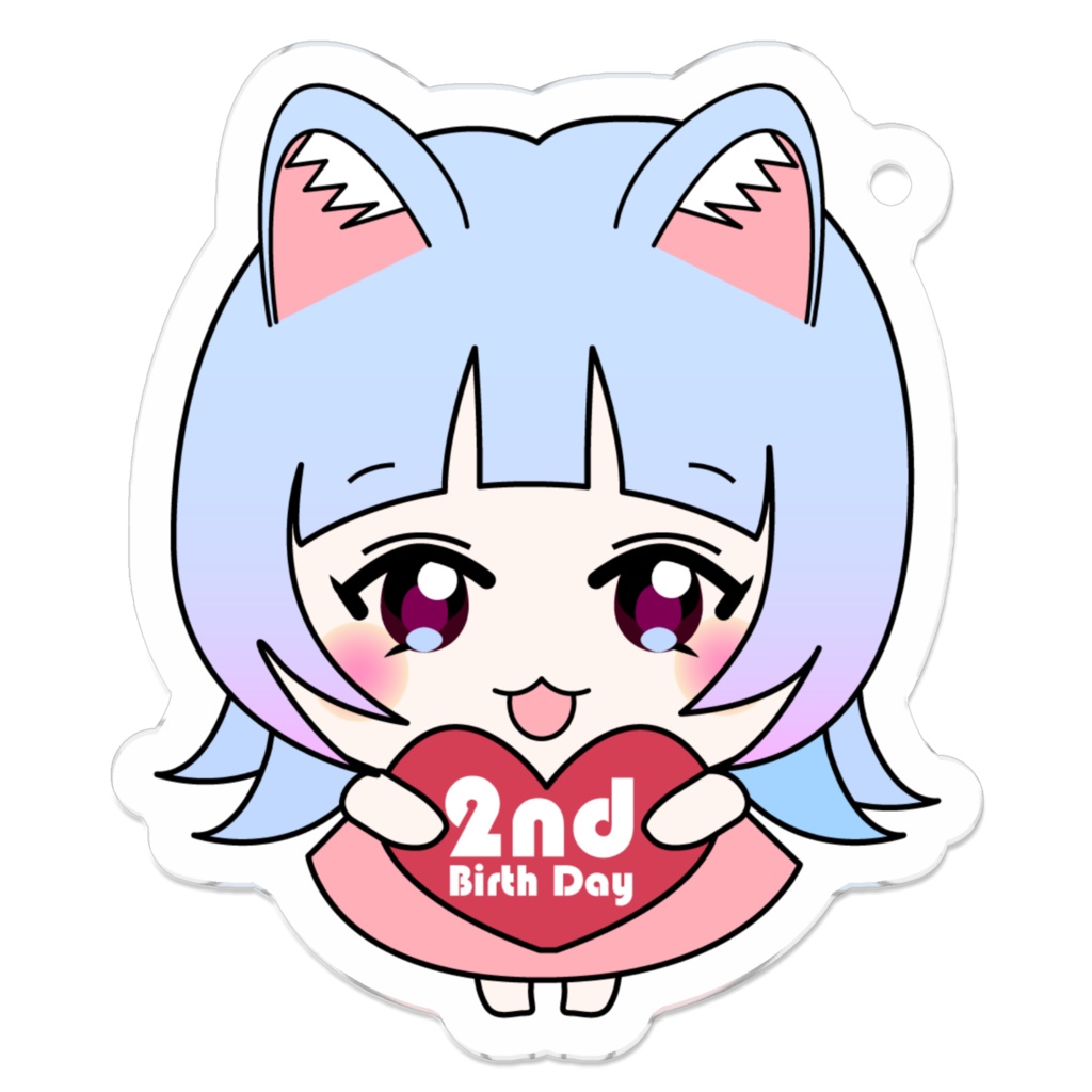 桃之もれん 2nd Birthday 記念キーホルダー