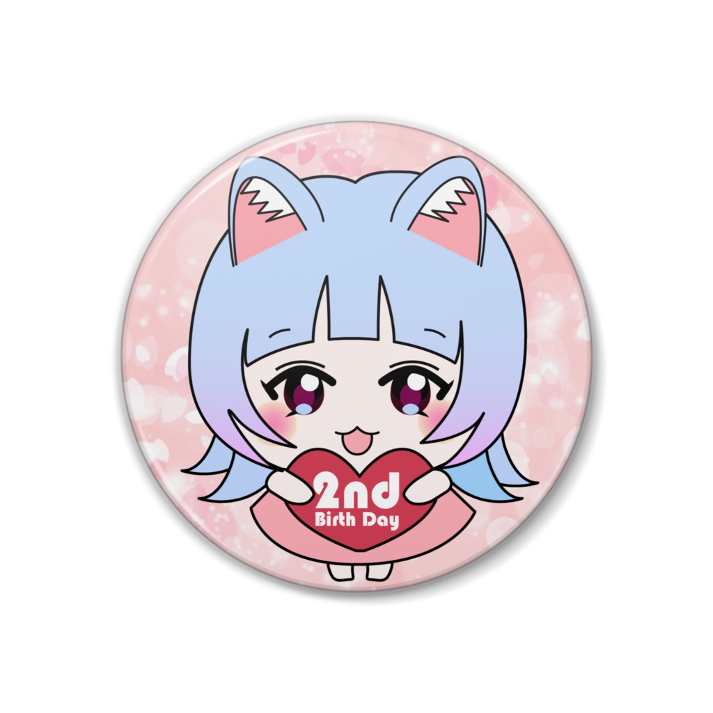 桃之もれん 2nd Birthday 記念缶バッチ