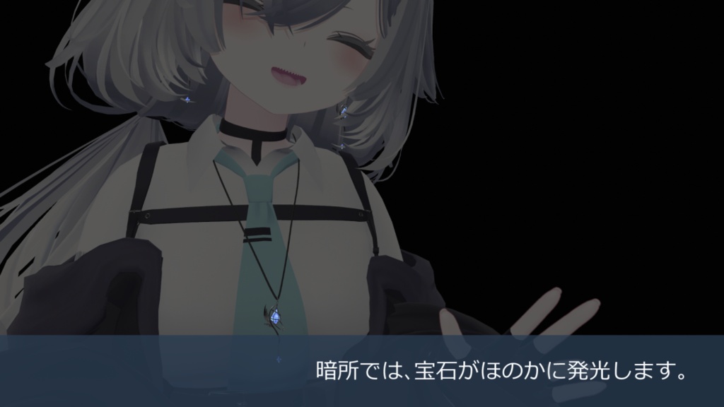 【MA対応】Moonlight Drop No.01 – Earring & Necklace【しなの・ルルネFit済】