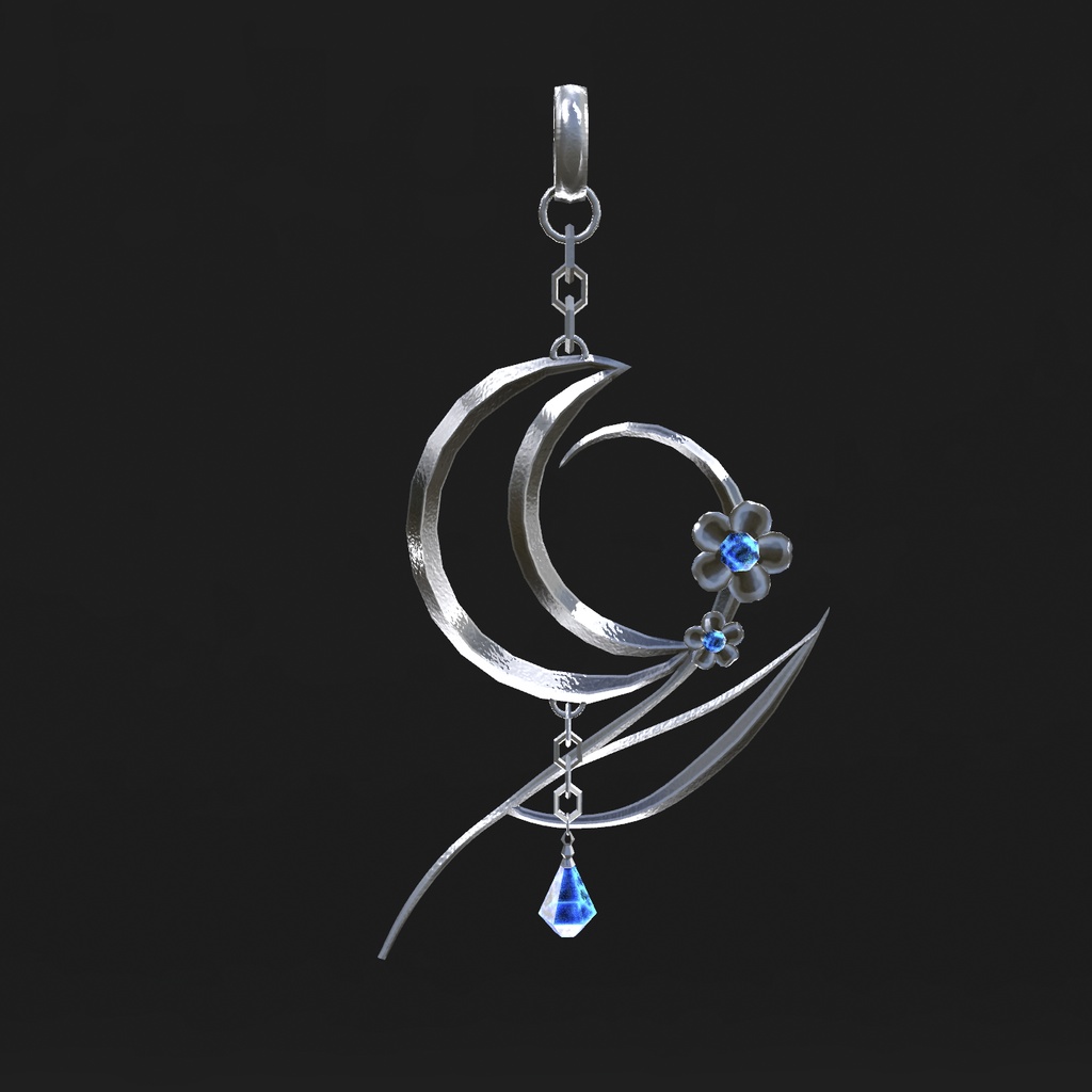 【MA対応】Moonlight Drop No.02 – Earring & Necklace【しなの・ルルネFit済】