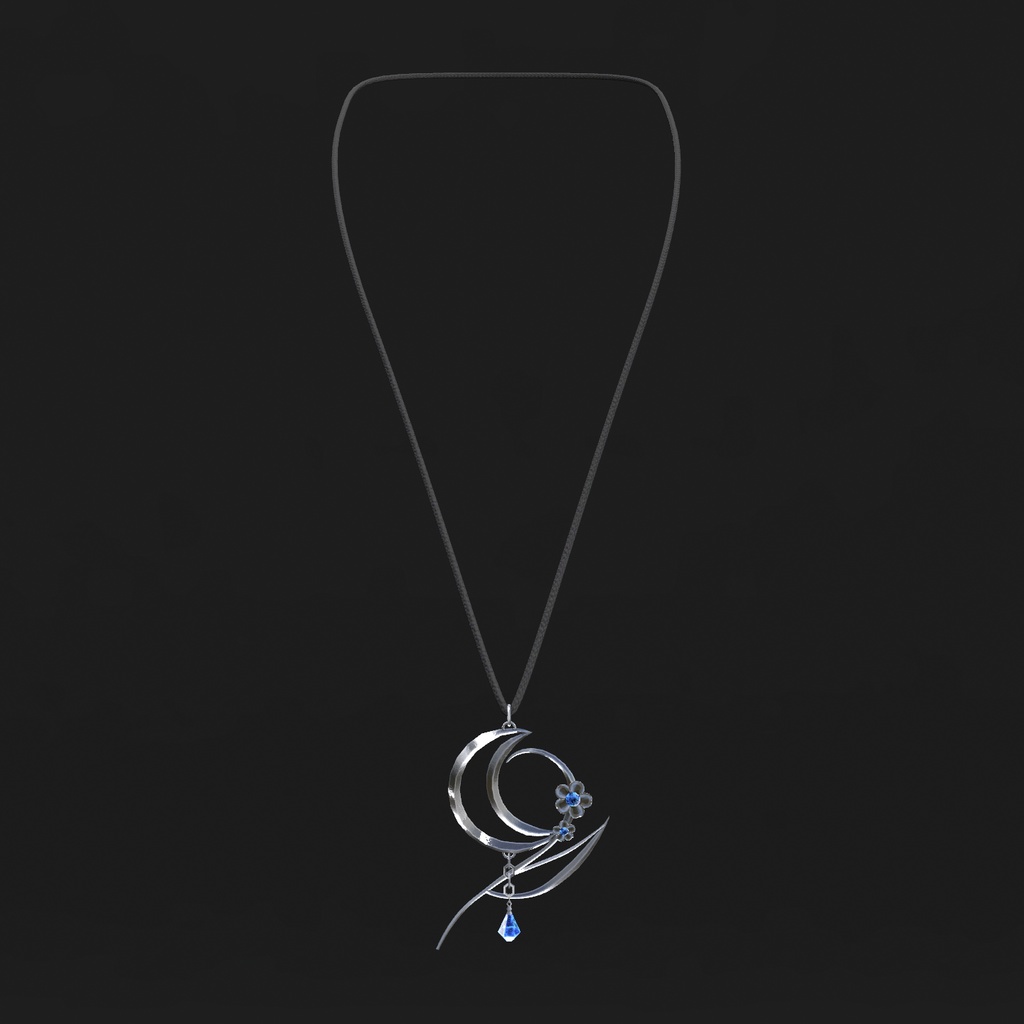 【MA対応】Moonlight Drop No.02 – Earring & Necklace【しなの・ルルネFit済】