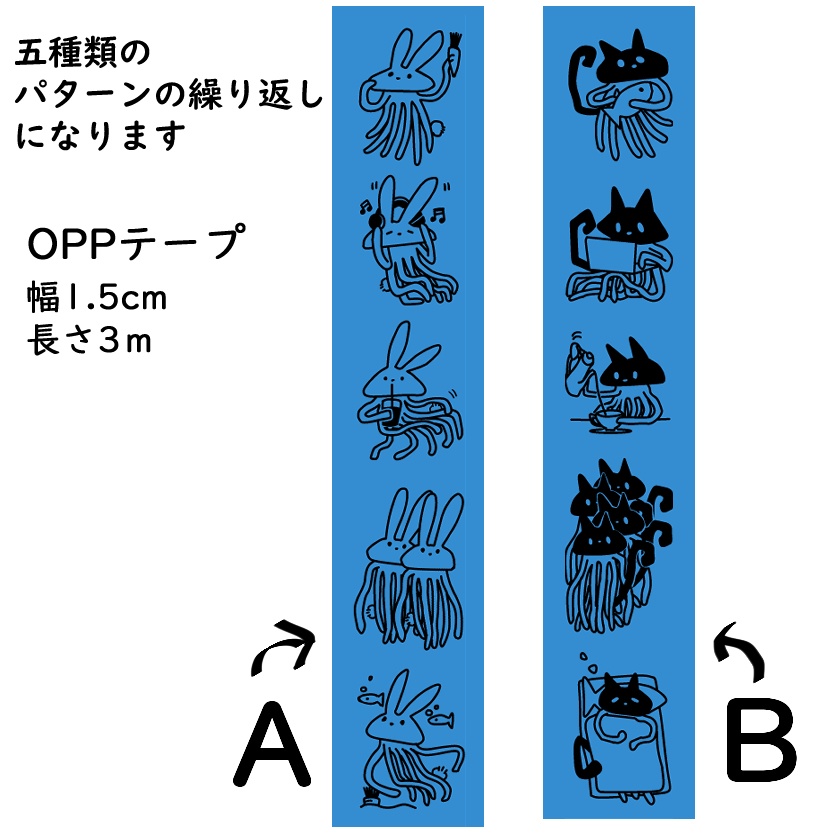 テープ（青）全二種