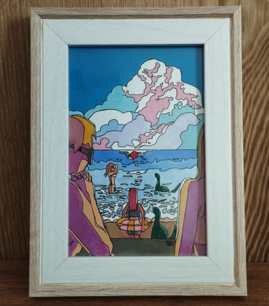 原画「海水浴（2024Ver.）」