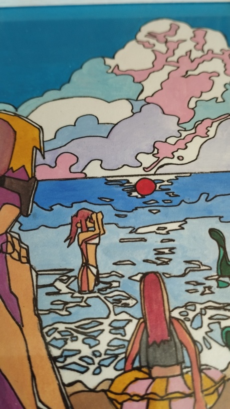 原画「海水浴(2024Ver.)」