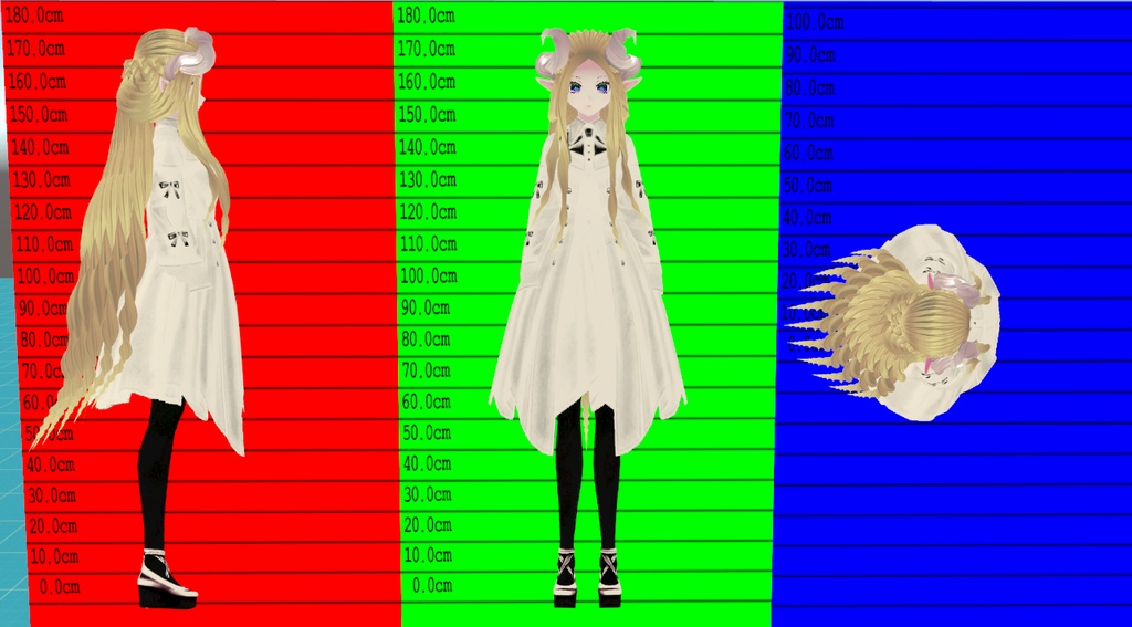 (PB/DB)VRChat想定3Dモデル【HORN-ANGEL】