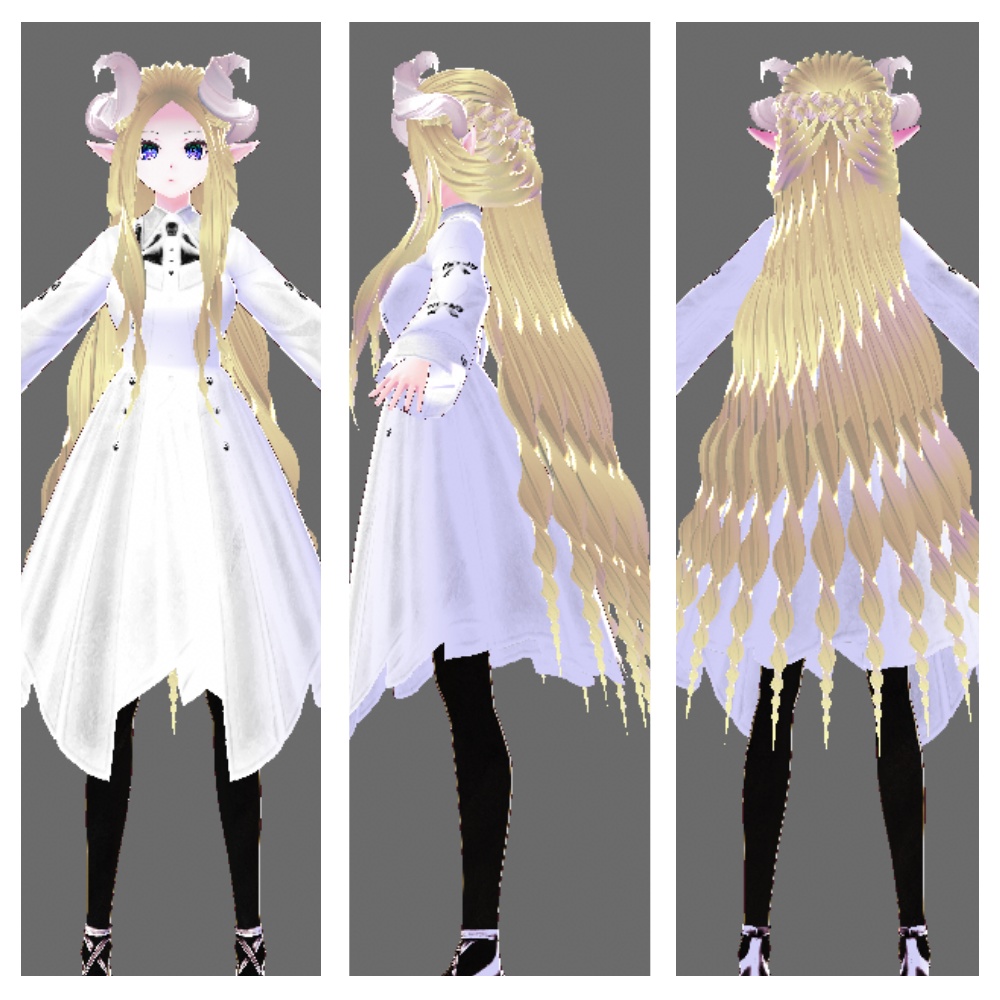 (PB/DB)VRChat想定3Dモデル【HORN-ANGEL】