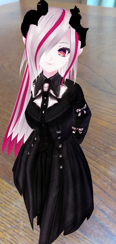 (PB/DB)【HORN-DEVIL】ストレートロング VRChat想定3Dアバター