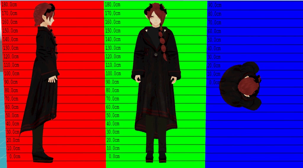 (PB/DB)【HORN-PRINCE】バブルヘア VRChat想定3Dアバター