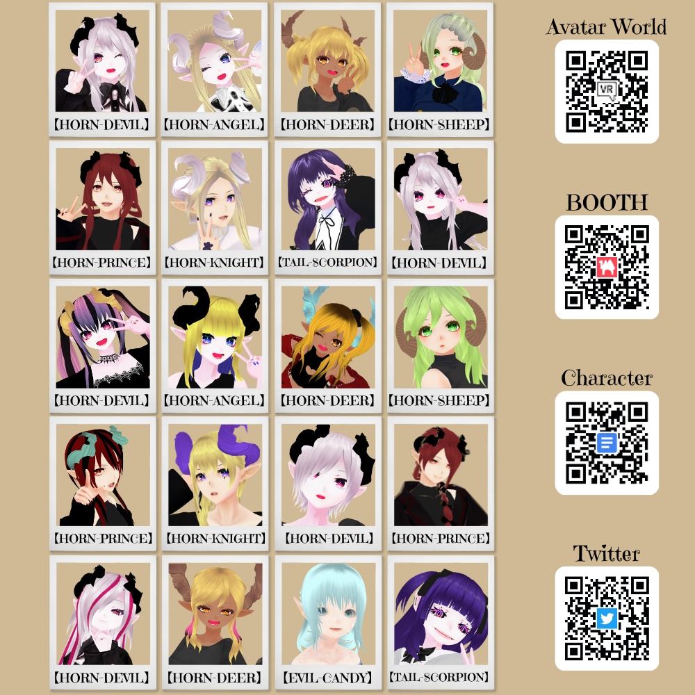 VRChat想定3Dモデル【EVIL-CANDY】