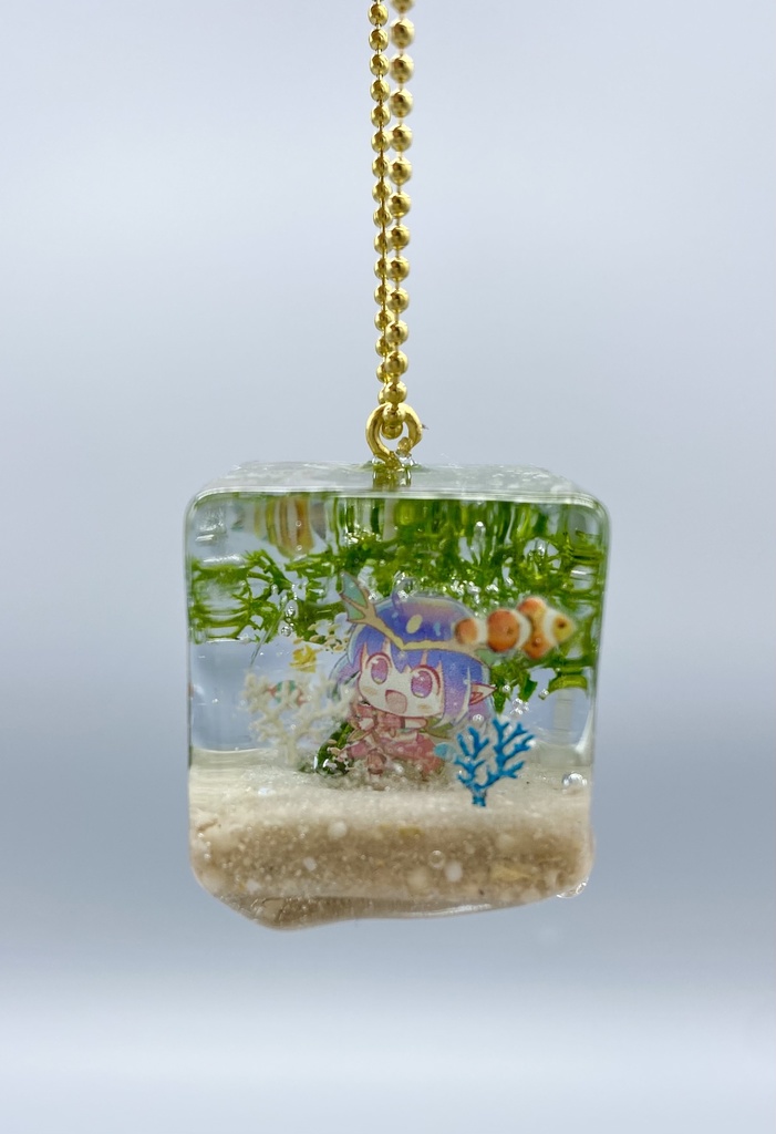 レジン細工ペイシェ キーホルダー