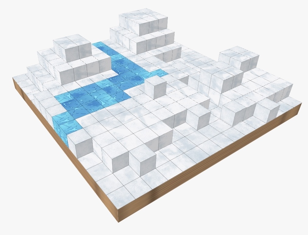 ユドナリウム用戦闘マップ 雪 氷セット 佐藤と山田の店 Booth