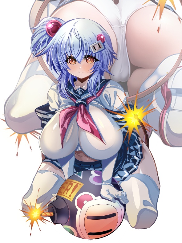 【お尻で魅せるアクリルスタンド】　ボンバーガール　シロちゃん　アクリルスタンド