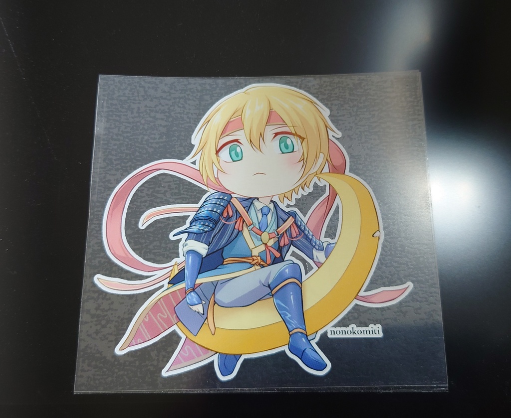 縁起物と初期刀シール(5枚セット)