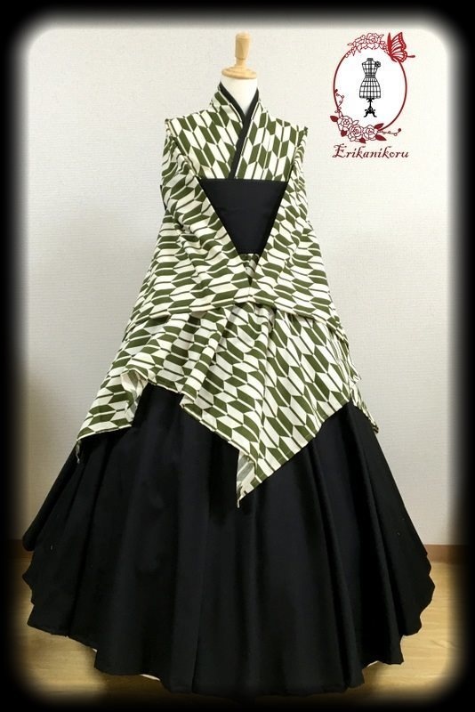 和ゴス【矢絣・抹茶】