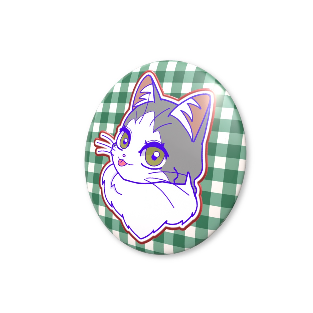 ぺろジル 円形缶バッジ