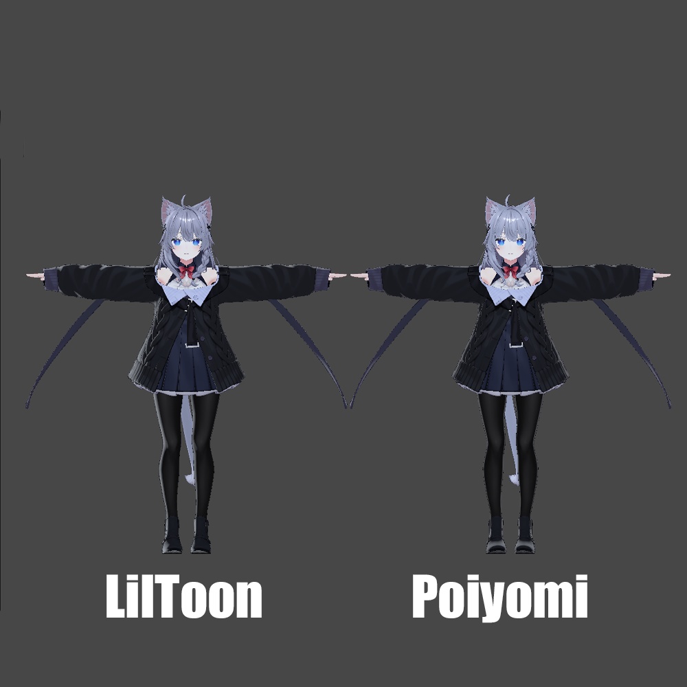 Poiyomi Materials: オリジナル3DモデルShinano「しなの」