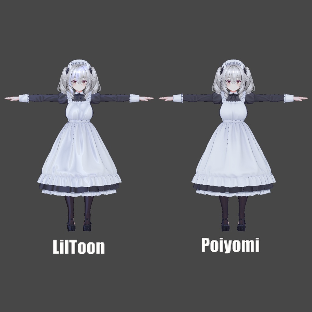 Poiyomi Materials: オリジナル3DモデルMilltina「ミルティナ」