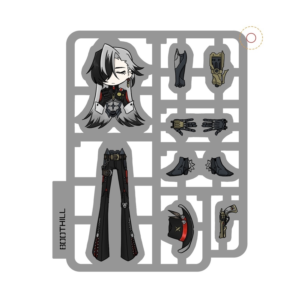 プラモ風アクキー