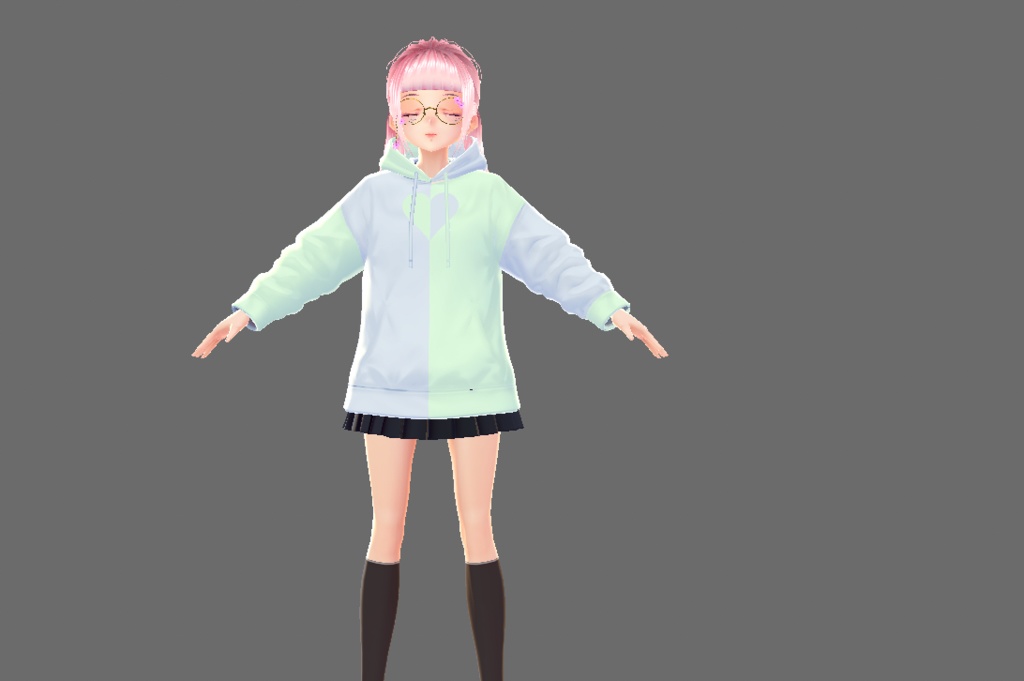 Free Heart Sweater Pastel Colors