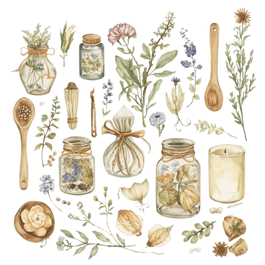 【ハーブ雑貨】クリップアート15点セット