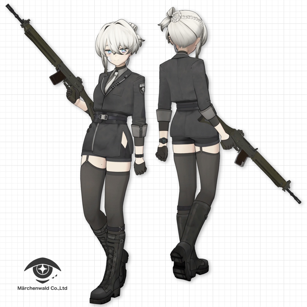 オリジナル3Dモデル「輝」Original 3D Model 「Tell」