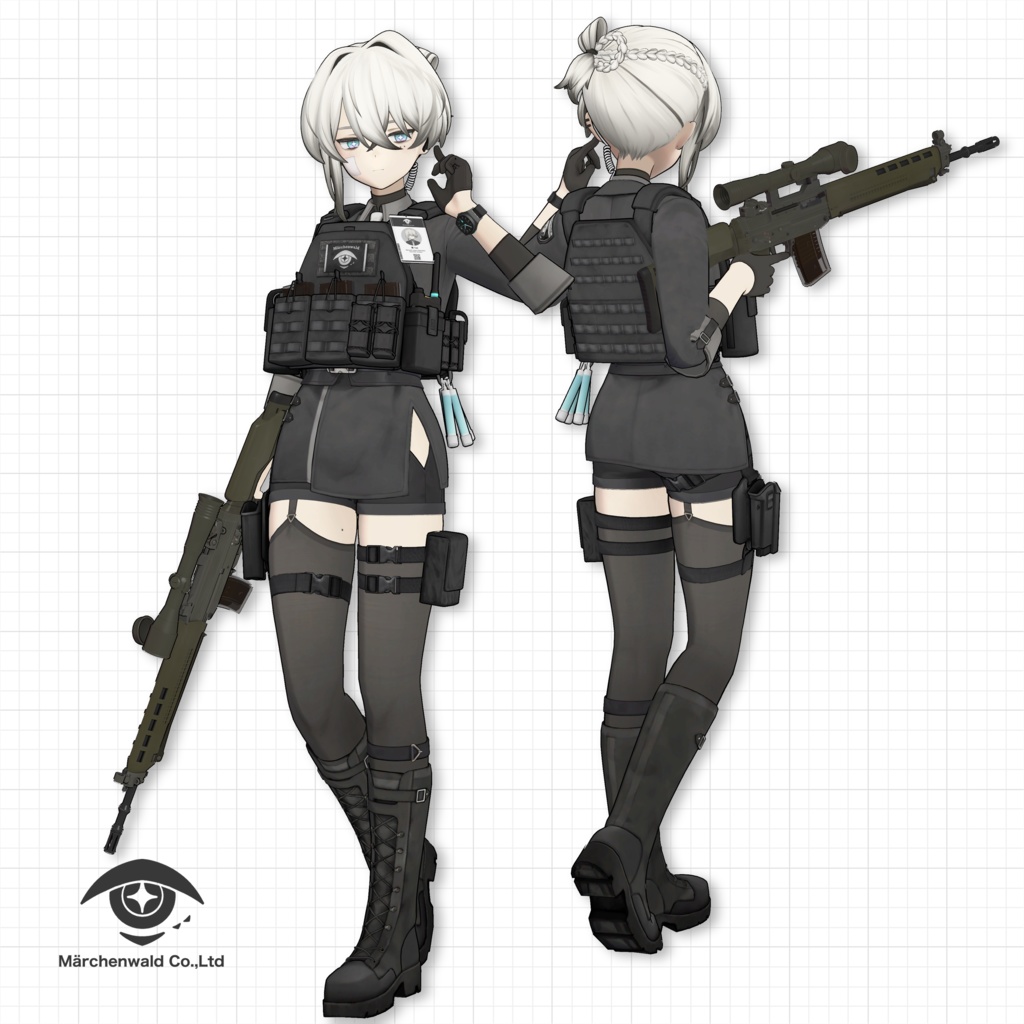 オリジナル3Dモデル「輝」Original 3D Model 「Tell」