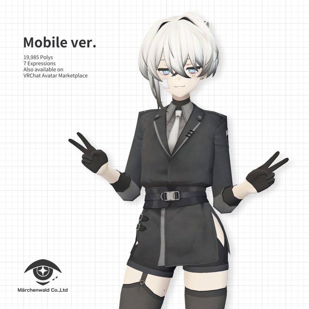 オリジナル3Dモデル「輝」Original 3D Model 「Tell」