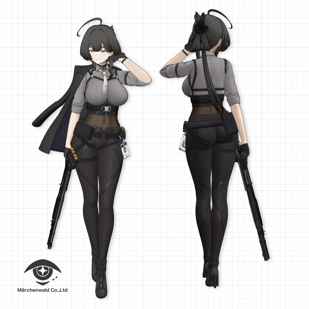 オリジナル3Dモデル「玲」Original 3D Model 「Rei」