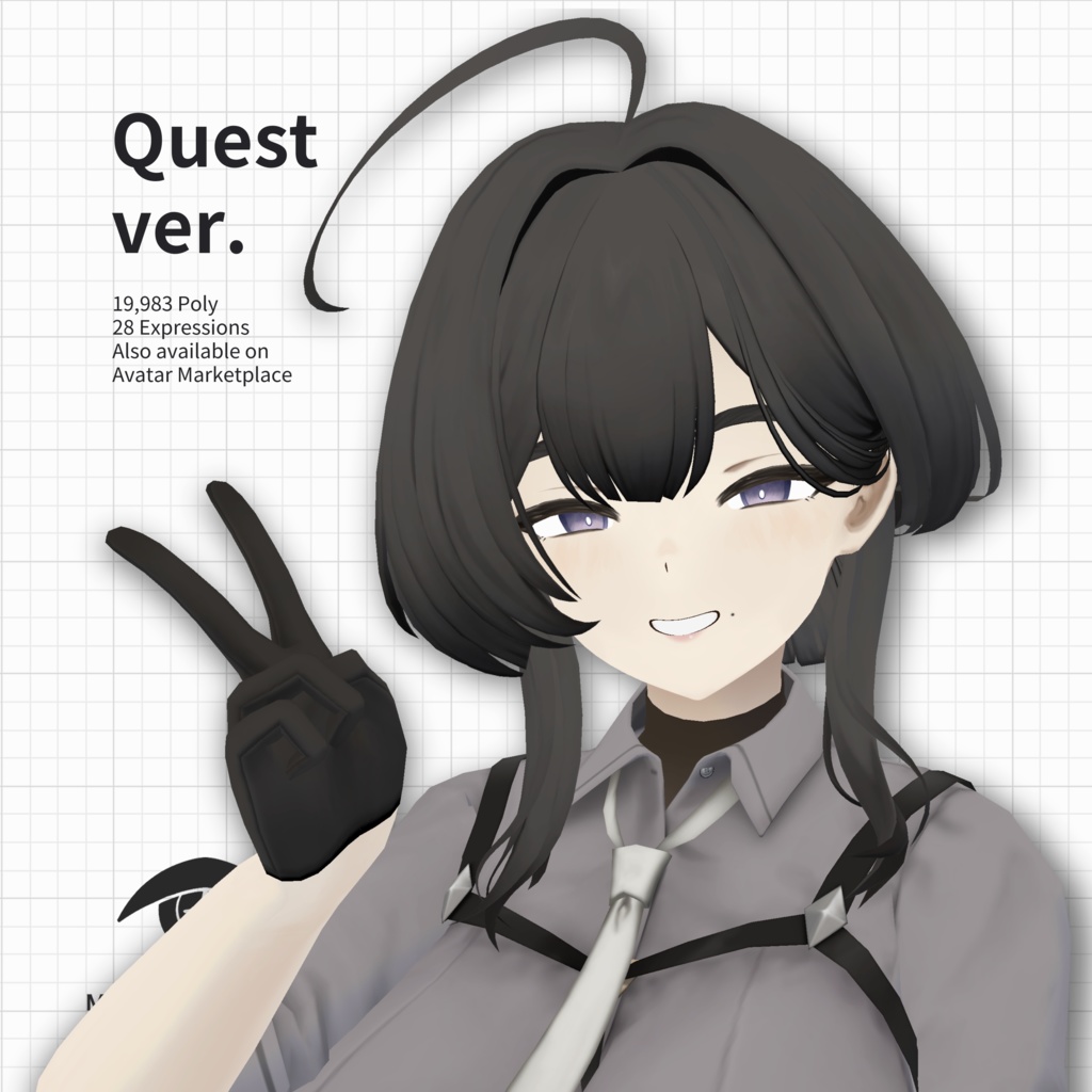 オリジナル3Dモデル「玲」Original 3D Model 「Rei」