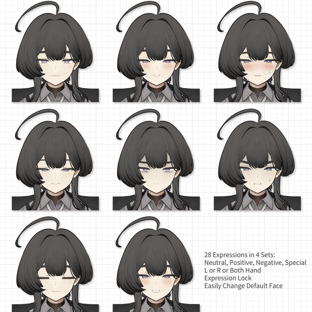 オリジナル3Dモデル「玲」Original 3D Model 「Rei」