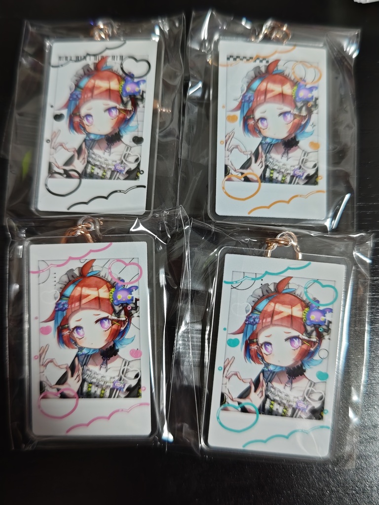 チェキ風アクリルキーホルダー
