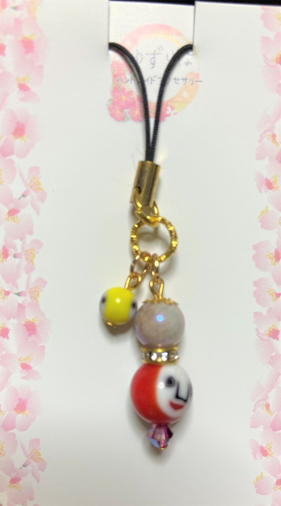 変な顔ストラップ　HK7