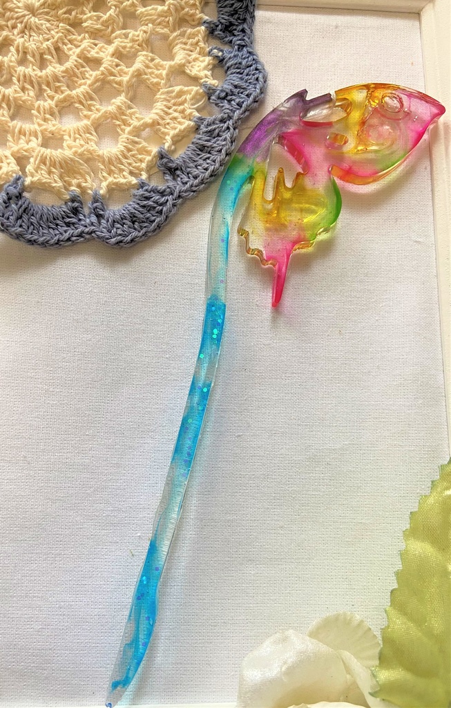 かんざし 片羽根の蝶 523