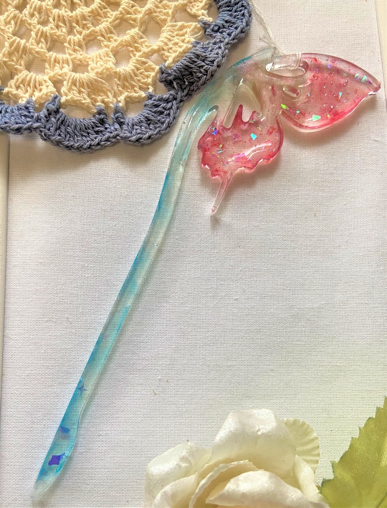 かんざし 片羽根の蝶 524