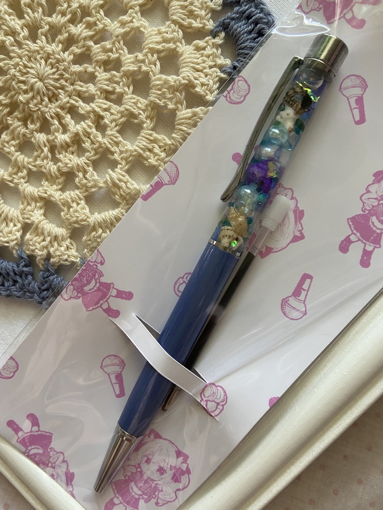 ハーバリウムボールペン 貝殻 087