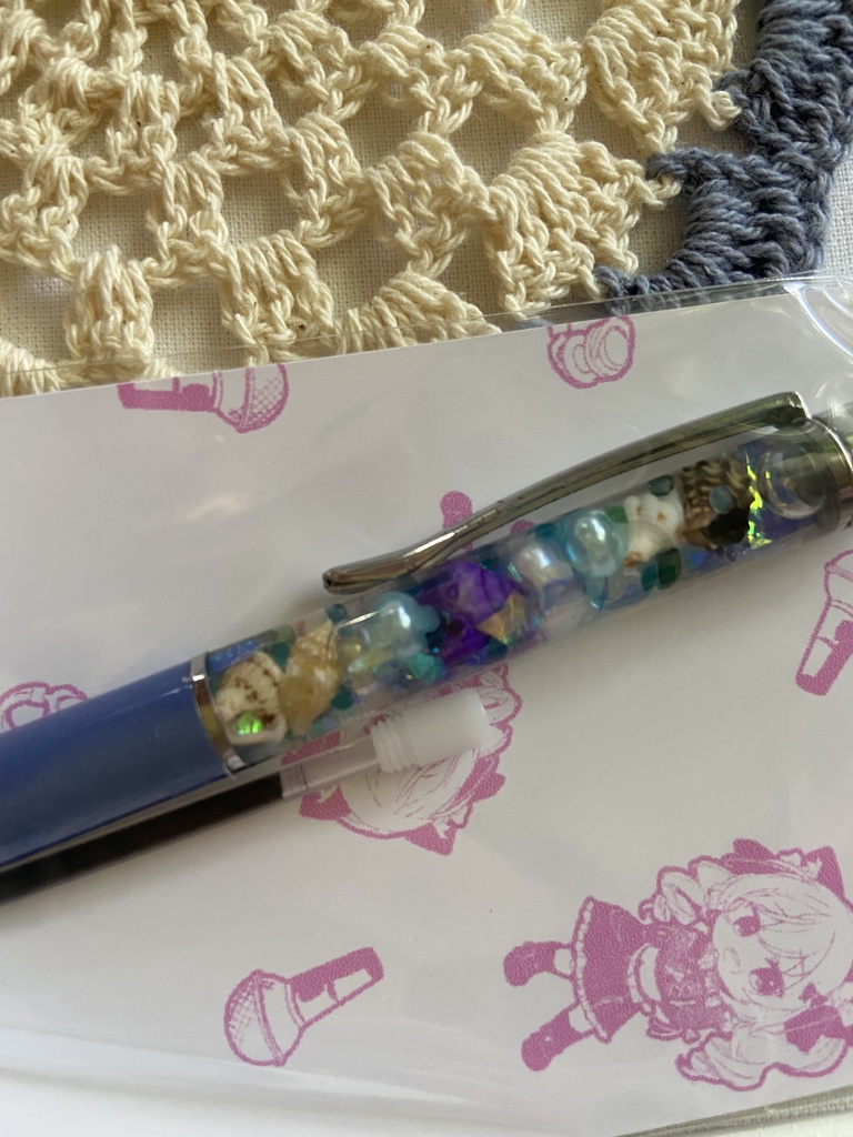 ハーバリウムボールペン 貝殻 087