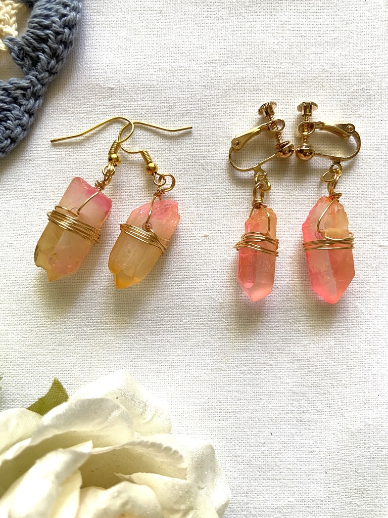 鉱石イヤリング・ピアス