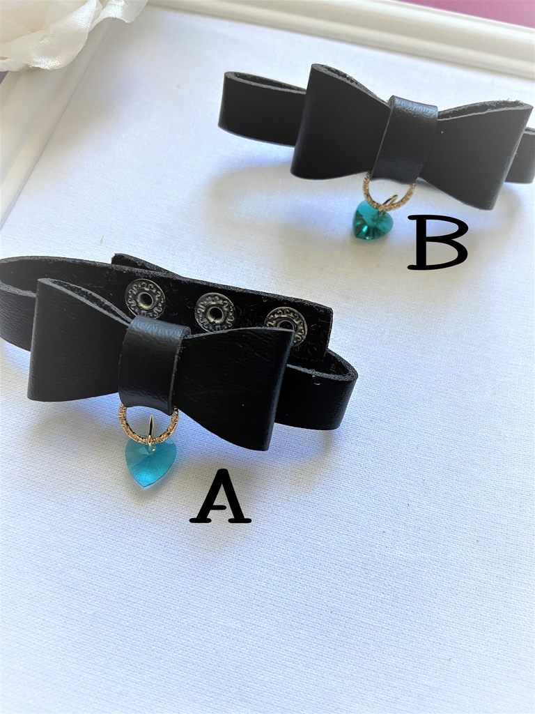 リボンブレスレット 腕輪 ハートチャーム