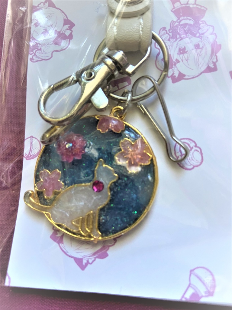 和風猫ちゃんストラップ