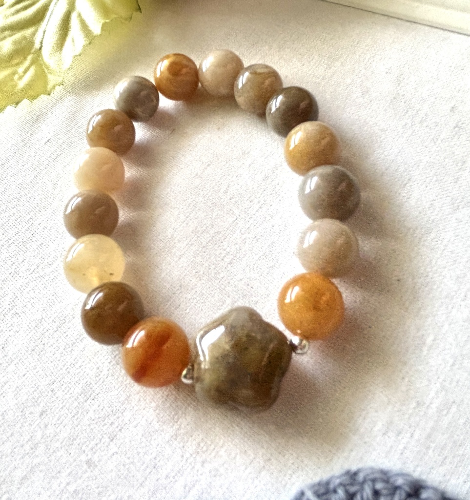 積み重ねが未来をつくる 成長と安定のブレスレット 11mm N19