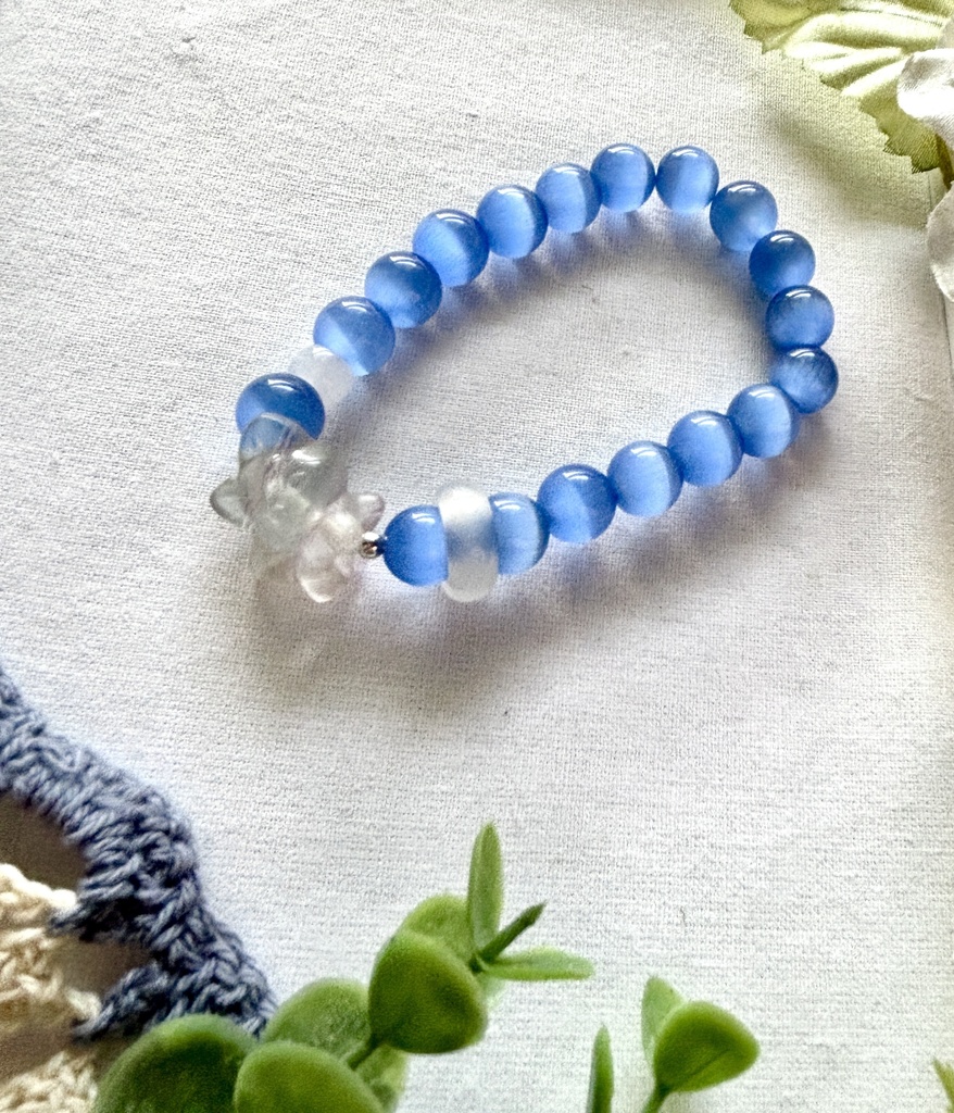 直感を高め、流れを整える フローライト九尾の守護ブレスレット N31