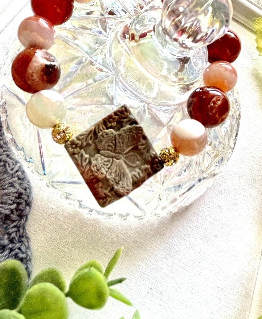 大地の力で整え、前へ進む 安定と再生のジオードブレスレット　N15