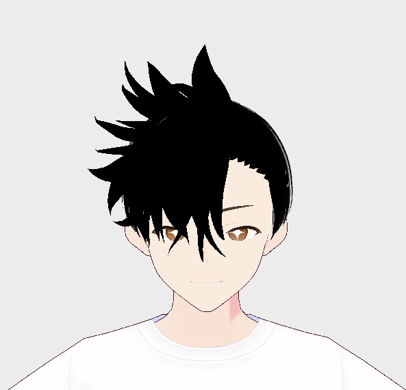 short Hair2/full black/