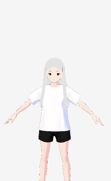 long hair /a solid-color