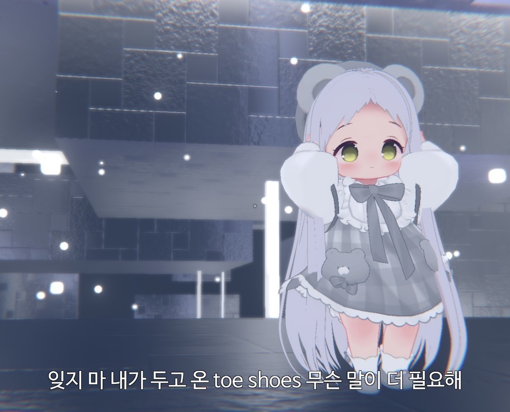 long hair /a solid-color