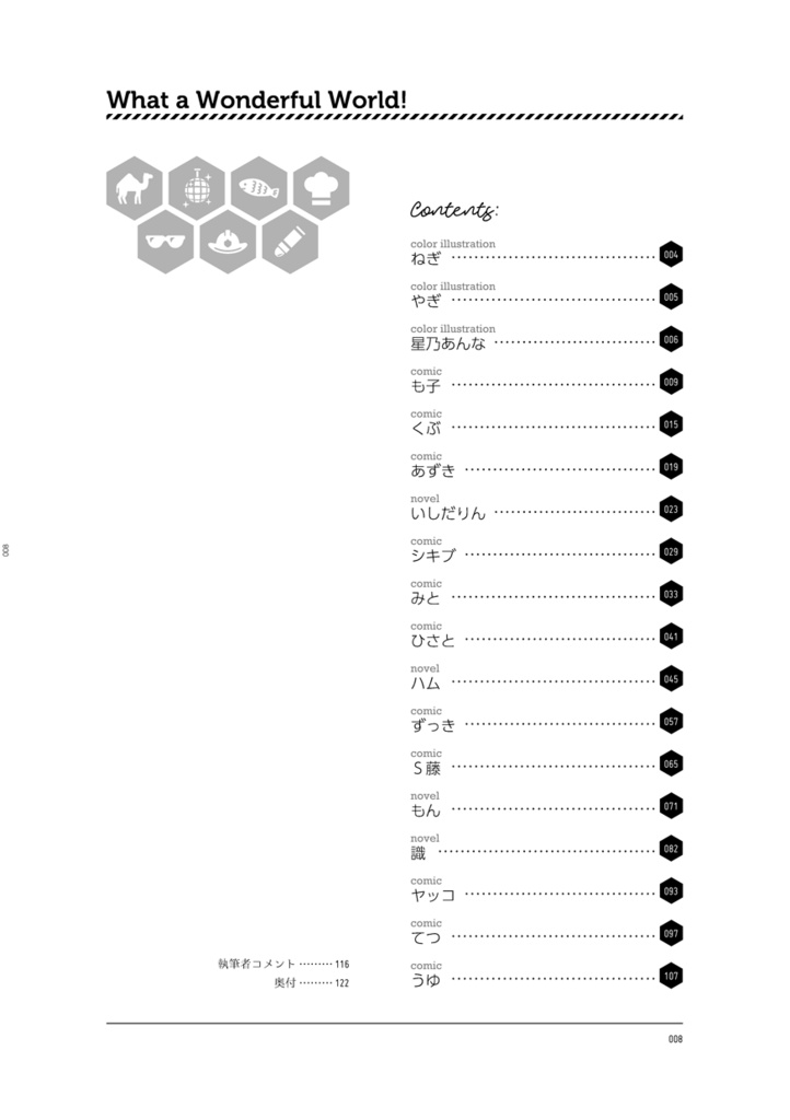 まこはるエンディングパロアンソロ『What a Wonderful World!』