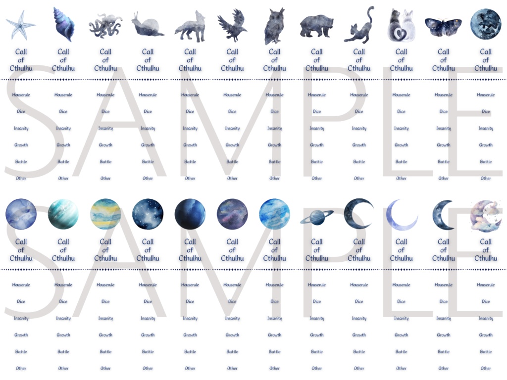 【ココフォリア部屋素材】blue系ルール素材100種類💎