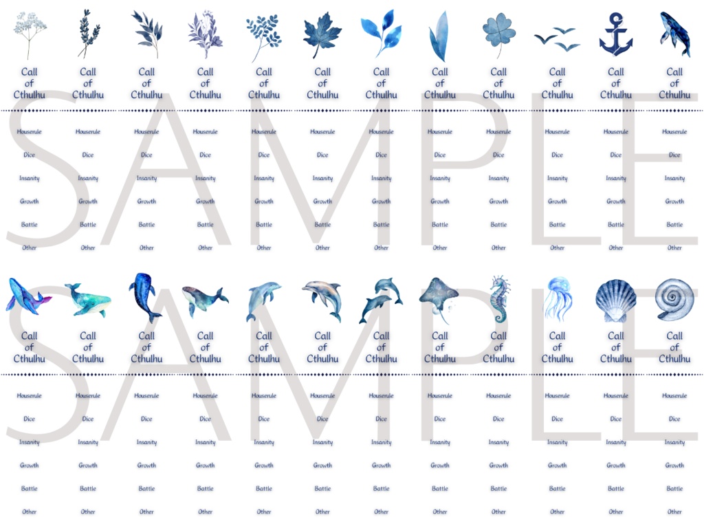 【ココフォリア部屋素材】blue系ルール素材100種類💎