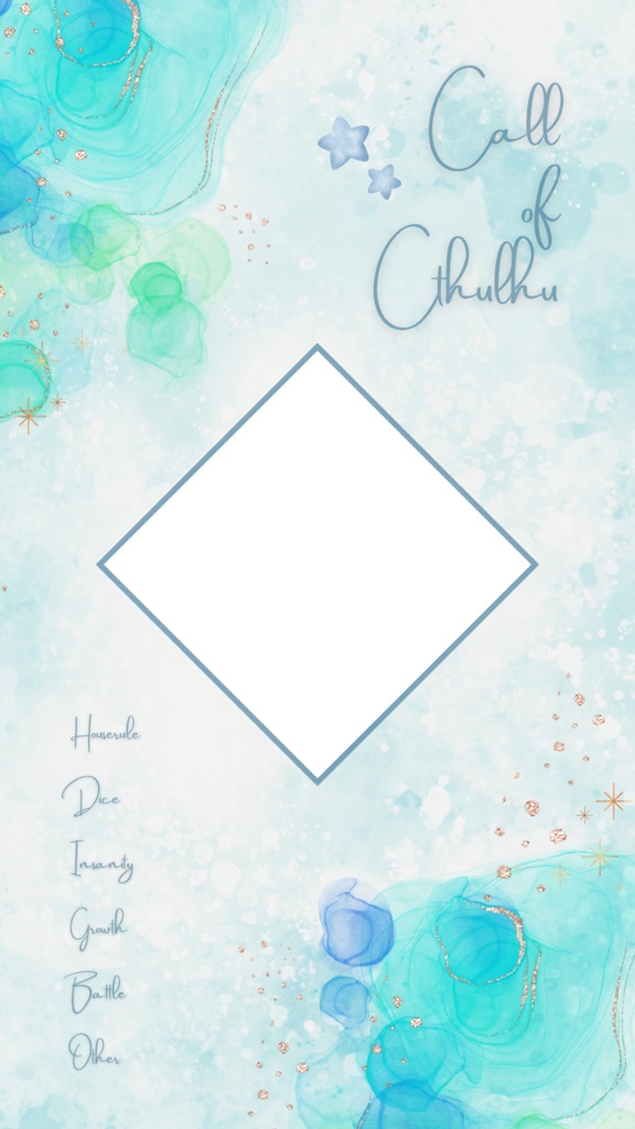 【無料ココフォリア部屋素材】blue sea