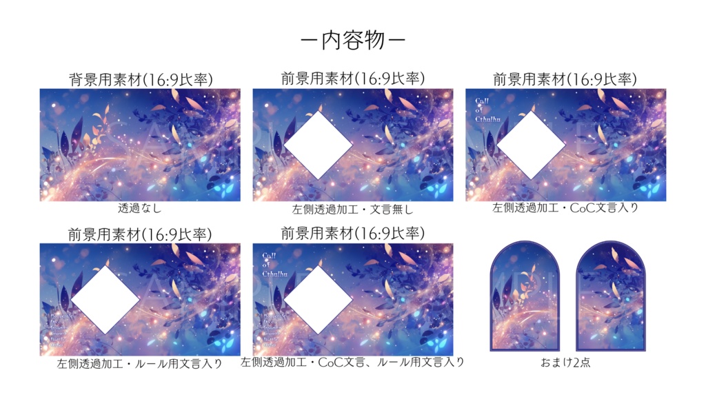 【ココフォリア部屋素材】Sylphid🍃CoC用ルール差分付